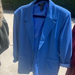 Twiggy london Blue Tailored Sport Coat with Notched Lapels